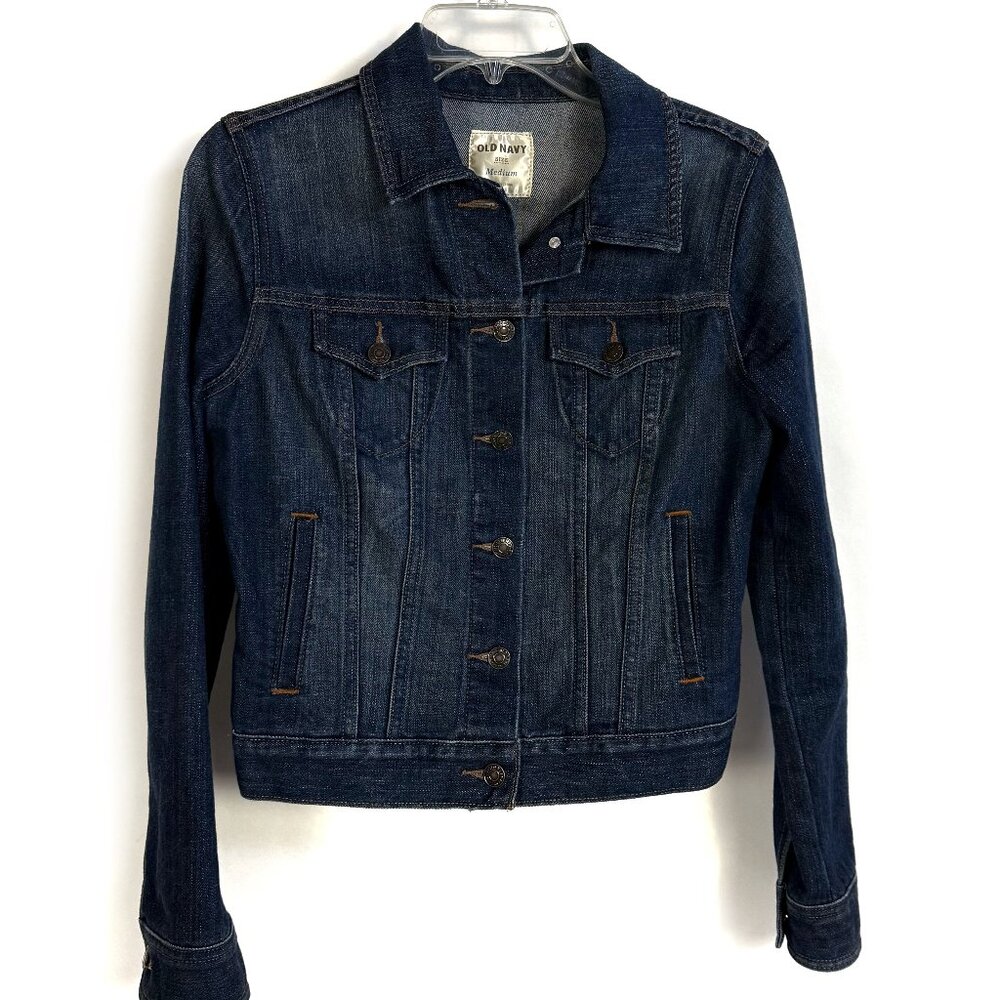 Old Navy Dark Denim Jean Jacket - M